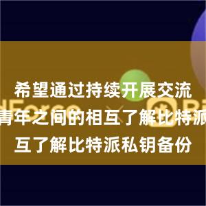 希望通过持续开展交流增进两国青年之间的相互了解比特派私钥备份